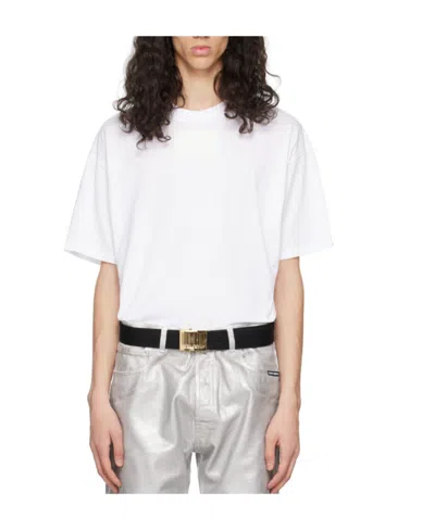 Vtmnts Barcode Patch Crewneck T-shirt In White