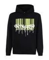 Vtmnts Graffiti Big Barcode Sweatshirt Black In Black