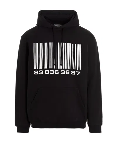 VTMNTS VTMNTS BARCODE PRINTED DRAWSTRING HOODIE
