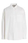 Vtmnts 'shirt Striped Collar Buttoned Pocket Front' In White