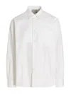 Vtmnts White Cotton Oversize Shirt In White