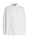 Vtmnts 'shirt Striped Collar Buttoned Pocket Front' In White