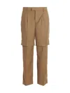 Vtmnts Pleated Front Straight Leg Trousers In Beige