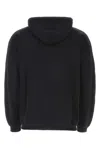Vtmnts Black Cotton Blend Oversize Sweatshirt In Blackwhite