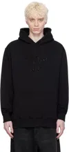 Vtmnts Black Crystal Hoodie In Black