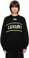 Vtmnts Black 'luxury' Sweater In Black