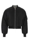 Vtmnts Nylon Bomber With Padded Shoulders And Utility Pocket