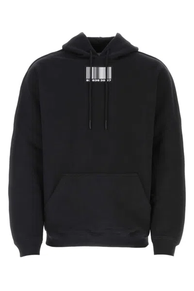 VTMNTS BLACK OVERSIZE SWEATSHIRT