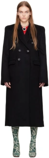 Vtmnts Black Tailored Coat In Black