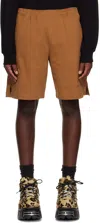 Vtmnts Brown Drawstring Shorts In Brown