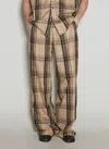 Vtmnts Wide-legged Casual Pants In Brown