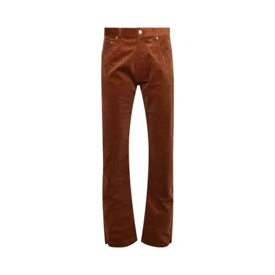 Pre-owned Vtmnts Corduroy Pants 'brown'