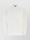 Vtmnts Cotton Oversize Shirt With Cuffed Sleeves In White