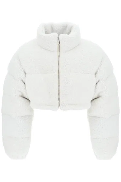 VTMNTS CROPPED SHEARLING PUFFER JACKET