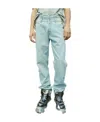 Vtmnts Double Waist Denim Jeans In Green