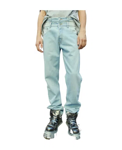 Vtmnts Double Waist Jeans In Green