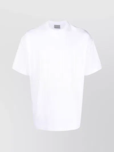 Vtmnts Graphic Print Crew Neck Relaxed Fit Top In White