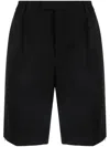 Vtmnts High-waist Tailored Shorts In Schwarz