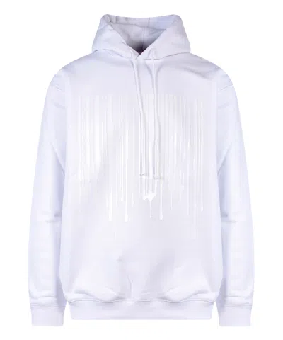 Vtmnts Cotton Sweatshirt With Iconic Frontal Barcode In White