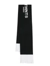 Vtmnts Paris Logo Scarf In Black