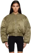 Vtmnts Khaki & Beige Alpha Industries Edition Reversible Bomber Jacket In Khaki
