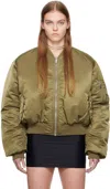 Vtmnts Khaki & Orange Alpha Industries Edition Reversible Bomber Jacket In Olive
