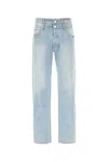 Vtmnts Double-layer Straight-leg Jeans In Light Blue