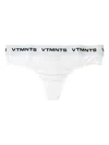 Vtmnts Logo-band Thong In White