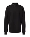 Vtmnts Logo Long-sleeved Polo Shirt In Black
