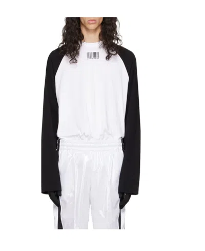 Vtmnts Logo Long-sleeved T-shirt In White