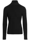 Vtmnts Roll-neck Long-sleeve Top In Black