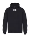 Vtmnts Logo-patch Long-sleeve Hoodie In Black