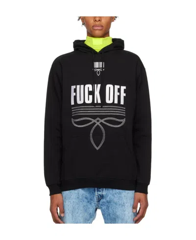 Vtmnts Logo-print Oversize Hoodie In Black