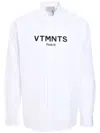 Vtmnts Logo-print Shirt In White