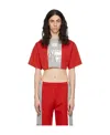 Vtmnts Logo Short T-shirt In Red
