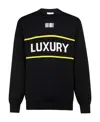 Vtmnts Barcode-detail Luxury Sweater In Black