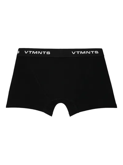 Vtmnts Logo-waistband Boxers In Black