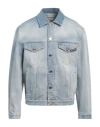 Vtmnts Adjustable Hem Paris Denim Jacket In Blue