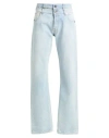 Vtmnts Double-layer Straight-leg Jeans In Blue