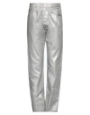 Vtmnts Man Denim Pants Grey Size 31 Cotton In Grey