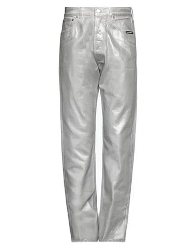 Vtmnts Man Denim Pants Grey Size 31 Cotton