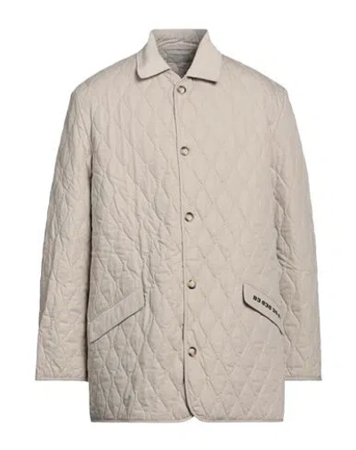 Vtmnts Man Overcoat Beige Size L Cotton