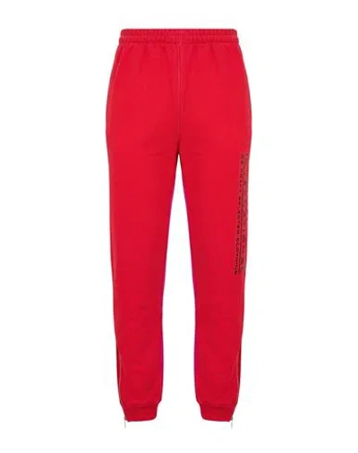 Vtmnts Man Pants Tomato Red Size Xs Cotton, Polyester In Multi