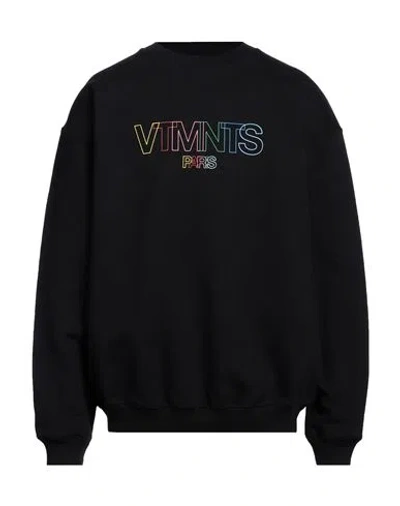 Vtmnts Man Sweatshirt Black Size S Cotton, Polyester