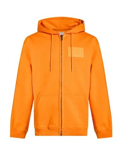 Vtmnts Man Sweatshirt Orange Size S Cotton, Polyester
