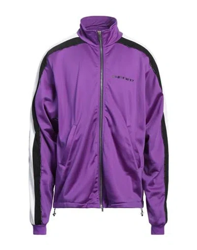 Vtmnts Man Sweatshirt Purple Size S Polyamide, Polyester