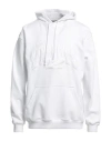 Vtmnts Man Sweatshirt White Size S Cotton, Elastane In White
