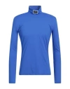 Vtmnts Man T-shirt Bright Blue Size L Polyamide, Elastane In Blue