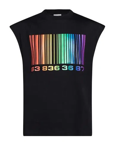 Vtmnts Man T-shirt Black Size Xl Cotton