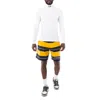 Vtmnts Men's Multi Striped Elasticated Shorts In Yellow